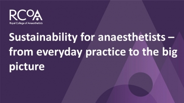 RCoA Webinars | The Royal College Of Anaesthetists